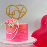 Love You Pink Cake - 1.2kg